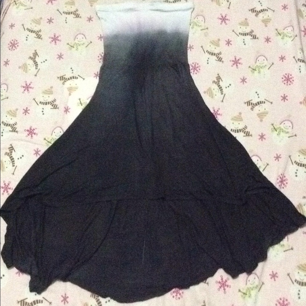 Tube High Low Flowy Dress